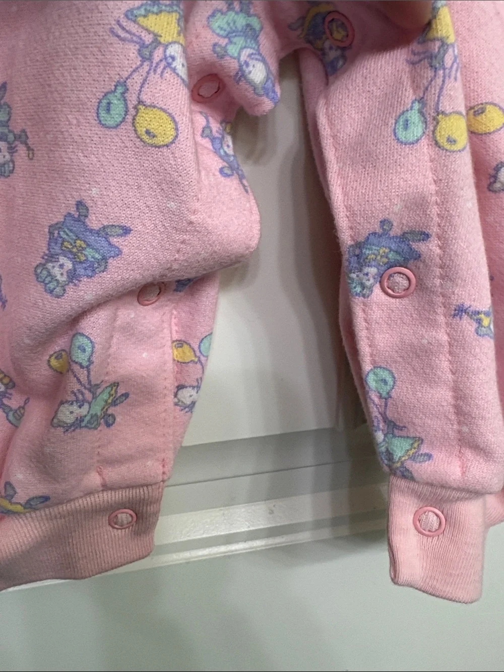 Vintage OshKosh B'gosh‎ Pink Romper with White Peter Pan Collar birthday